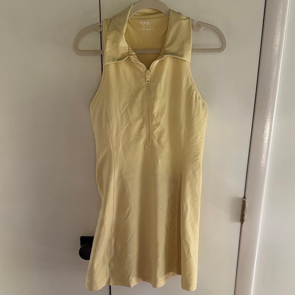 Like new YPB by Abercrombie butter yellow athletic mini dress